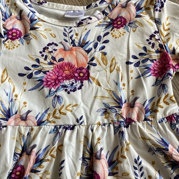 Ruffle girl Fall dress size XL(6) - Picture 2 of 3